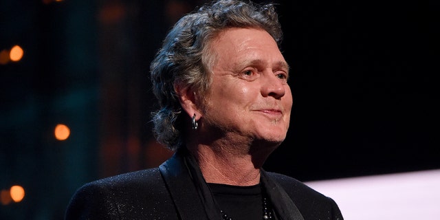 Inductee Rick Allen of Def Leppard speaks onstage at the  2019 Rock and Roll Hall of Fame Ceremony.