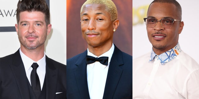 Robin Thicke, Pharrell Williams and TI wrote 'Blurred Lines', all of them linked to the song's controversy. Marvin Gay was later given credit for the writing.