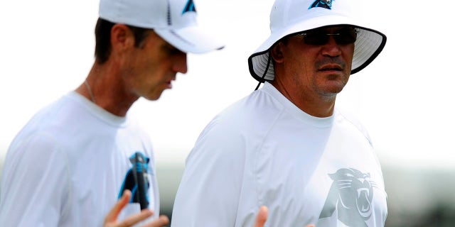 Ryan Vermillion, left, spent time on Ron Rivera's staff while the two were in Carolina.