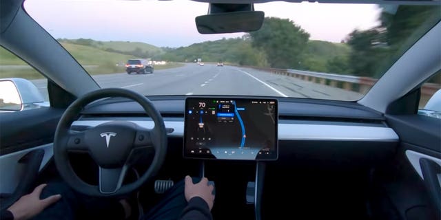 Tesla's Full-Self Driving feature receives periodic updates.