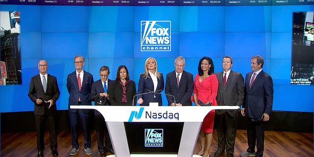 FOX News Media CEO Suzanne Scott was joined by Fox News Channel founding anchors and members of its senior leadership team to ring Nasdaq’s Opening Bell on Tuesday.
