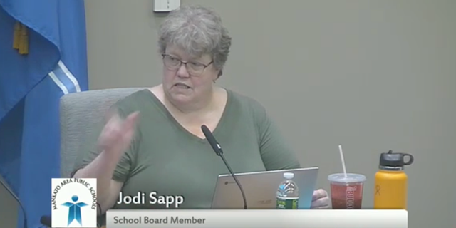 "If you don't give your address, you can't speak," school board president Jodi Sapp said on Oct. 18.