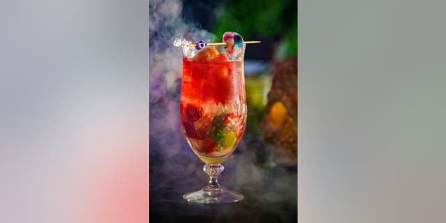 This chocolate strawberry mojito created by the Sol Mar Cocktail Lounge and Splash Beverage Group will remind you of the frightful ocular scene in "Final Destination 5."