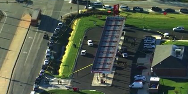 The Speedway Gas Station where the officer was shot. 