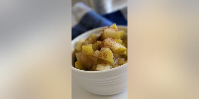Have a good for you Thanksgiving dessert with KeyVion Miller's stewed apple-cinnamon concoction. Check out the full recipe on The Miller's Kitchen.