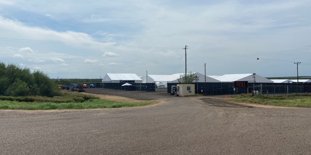 Customs and Border Protection opened a temporary facility in Laredo, Texas, to help process migrants. It is 100,000 square feet. (Ashley Soriano/Fox News)
