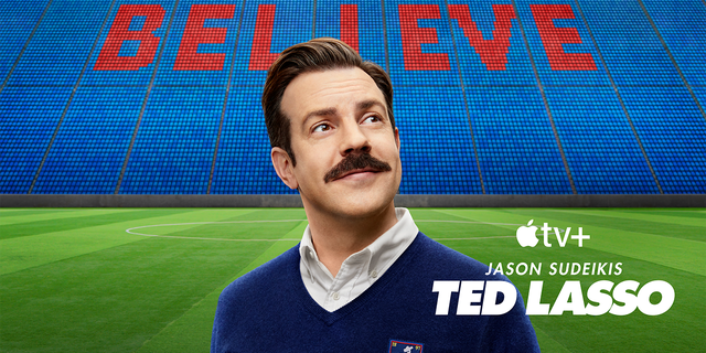 Jason Sudeikis as the titular character in Apple TV+'s 'Ted Lasso.'