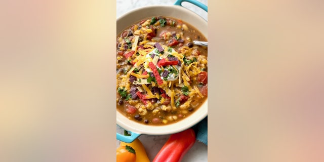 As temperatures are starting to drop, it’s the perfect time to try this "Three Bean Chicken Soup" recipe from food blog Quiche My Grits. (Courtesy of Quiche My Grits)