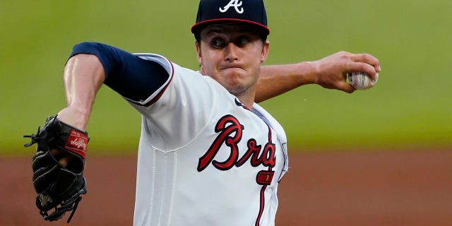 Atlanta Braves starter Tucker Davidson delivers during the first inning against the New York Mets in Atlanta on May 18, 2021.