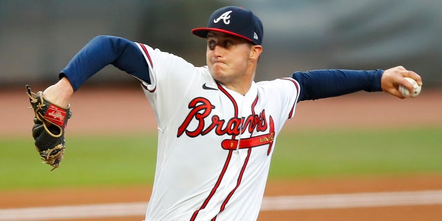Tucker Davidson delivers a pitch in the first inning against the Boston Red Sox at Truist Park on Sept. 26, 2020, in Atlanta, Georgia.