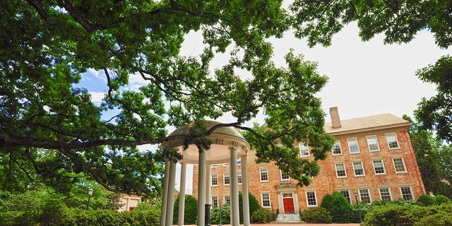 A view of the Old Well on campus of the University of North Carolina on June 6, 2012 in Chapel Hill, North Carolina.
