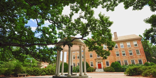 A view of the Old Well on campus of the University of North Carolina on June 6, 2012 in Chapel Hill, North Carolina.