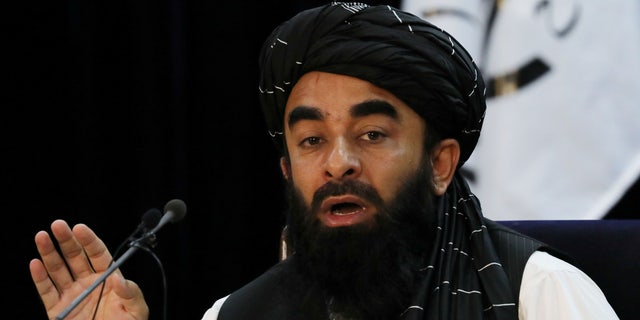 Taliban spokesman Zabihullah Mujahid speaks at a press conference in Kabul, Afghanistan, September 6, 2021. REUTERS / Stringer