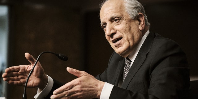 Zalmay Khalilzad, U.S. special representative for Afghanistan reconciliation, speaks during a Senate Foreign Relations Committee hearing in Washington, D.C., in April.