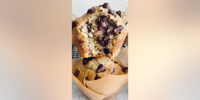 In her blog post, Morgan says these muffins -- packed with zucchini, cinnamon and pecans -- have crunchy tops on the outside, but a moist, flavorful interior with melted chocolate chips. 