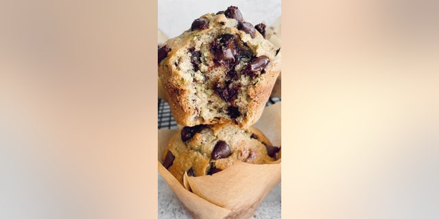 In her blog post, Morgan says these muffins -- packed with zucchini, cinnamon and pecans -- have crunchy tops on the outside, but a moist, flavorful interior with melted chocolate chips.
