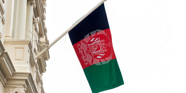  The flag of Afghanistan. 