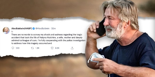 Baldwin tweeted his initial statement on Oct. 22.