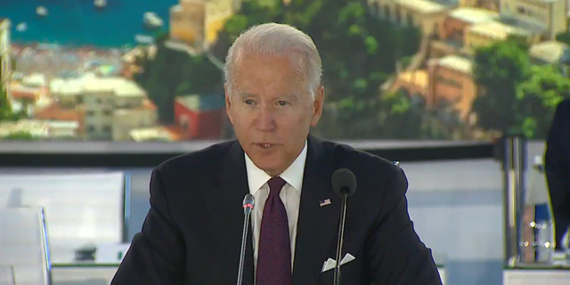 Biden speaks at the COP26 climate summit. 