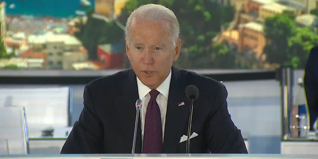 Biden speaks at the COP26 climate summit. 