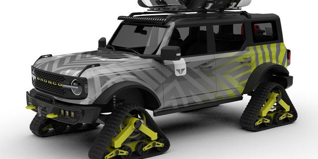 Tucci Hot Rods built a Bronco with tank-style tracks.