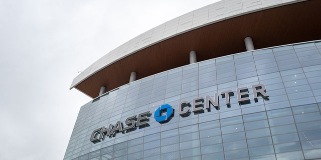 This photo shows a facade with sign at the Chase Center from December 2019. Recently, a Phish fan died after falling from the upper level of the Chase Center in San Francisco.