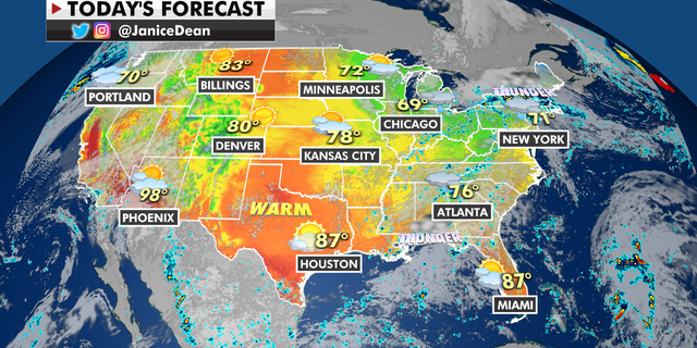 The national forecast for Monday, Oct. 4.