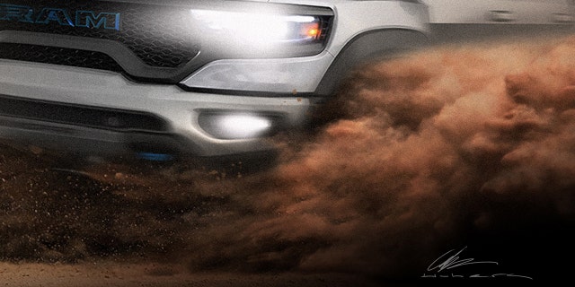 This truck could be an electrified Ram TRX.