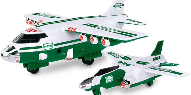 The 2021 Hess truck is a cargo plane with a jet that fits inside.