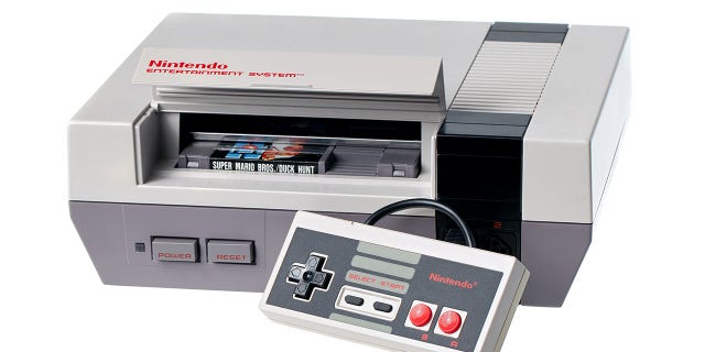 Nintendo Entertainment System with Controller and Game