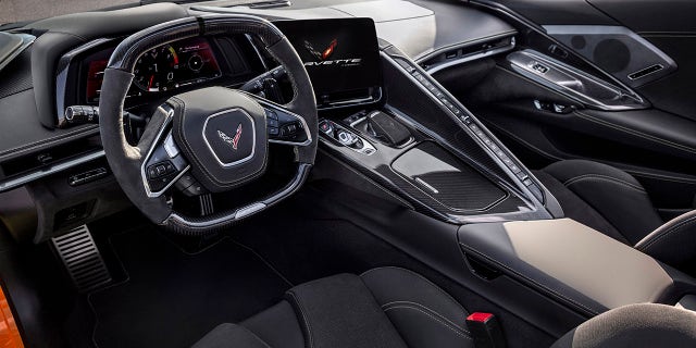 The Z06 interior is dressed in a higher level of trim than the Stingray's.