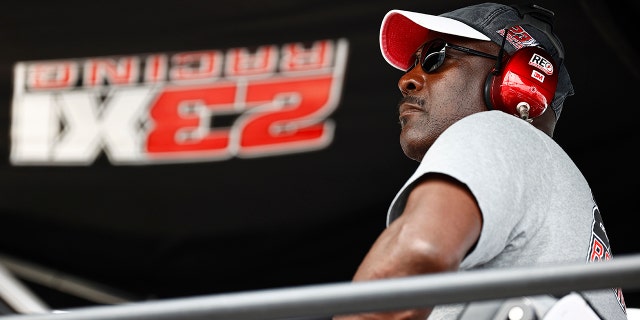 Michael Jordan was in Bubba Wallace's pits during the NASCAR Cup Series Go Bowling at The Glen at Watkins Glen International in August.