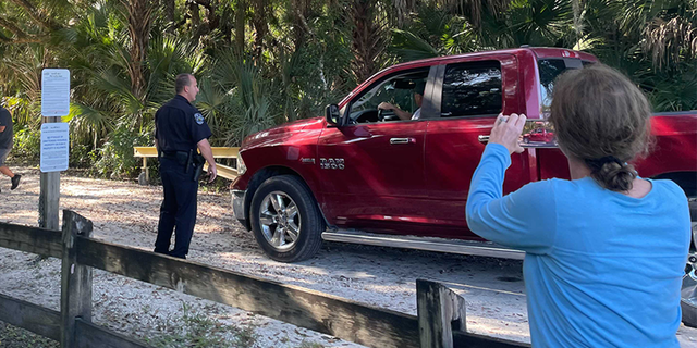 Chris Laundrie at Myakkahatchee Creek Environmental Park, near the T. Marby Carlton Jr. Memorial Reserve (Fox News)