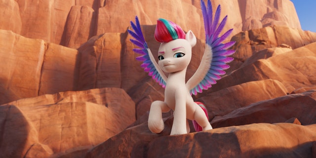 "My Little Pony: A New Generation" includes ZIPP, voiced by Liza Koshy. (Cr: © 2021 Hasbro, Inc. All Rights Reserved.)