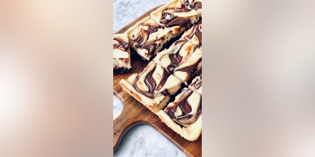 The "Nutella Cheesecake Brownies" from food blog Quiche My Grits are "dangerously YUM," according to blog creator Debi Morgan.