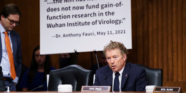 Sen. Rand Paul questioning Fauci this past July.