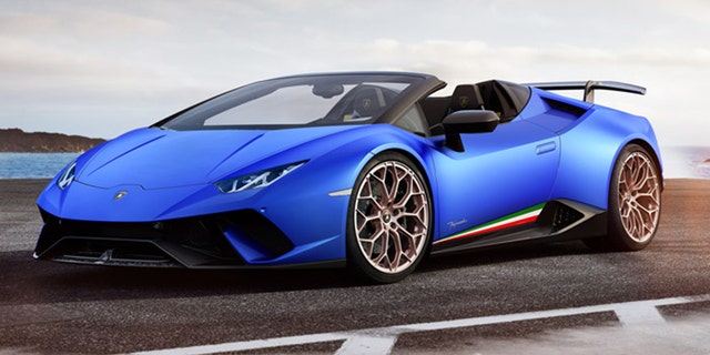 The Lamborghini Huracan Performante Spyder costs approximately $300,000.