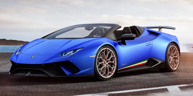 The Lamborghini Huracan Performante Spyder costs approximately $300,000.