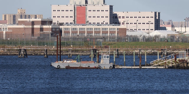 Rikers Island, home to the main jail complex, is situated in the East River between the Queens and Bronx boroughs as shown on Oct. 19 in New York City.