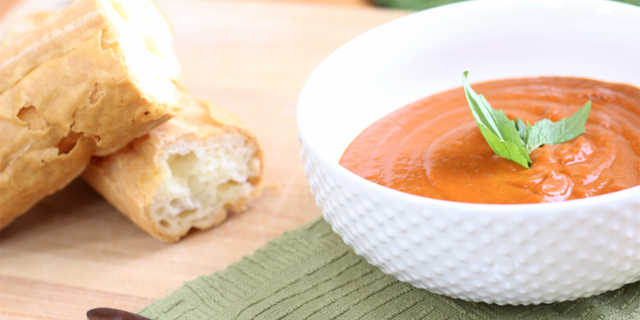 roasted tomato red pepper soup