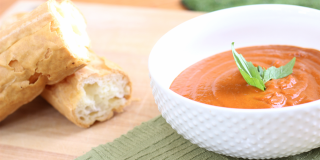 roasted tomato red pepper soup