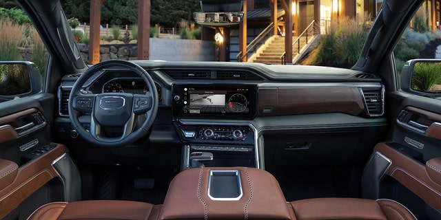 The Denali Ultimate is trimmed in full-grain leather and open-pore wood.