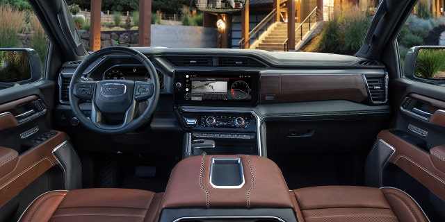 The Denali Ultimate is trimmed in full-grain leather and open-pore wood.