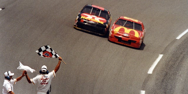 Jimmy Spencer beat Ernie Irvan by just .008 of a second to win the 1994 Pepsi 400 at Daytona.