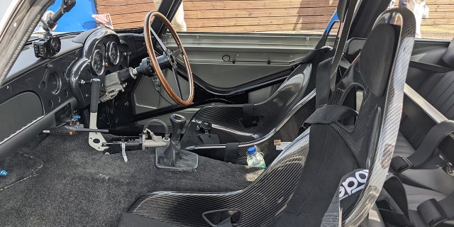 The stunt cars were equipped with special driving equipment.