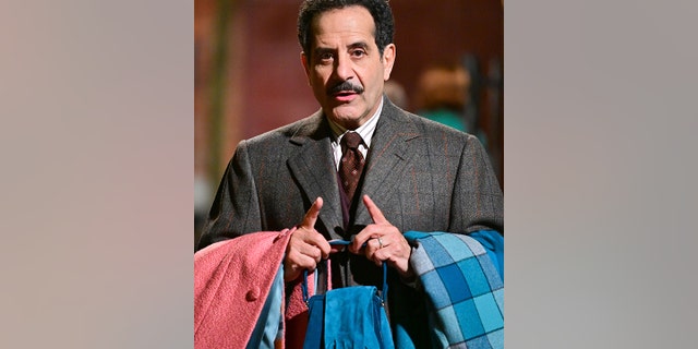 Shalhoub in character on the set of 'The Marvelous Mrs. Maisel' at Cherry Lane Theatre on May 27, 2021 뉴욕시.