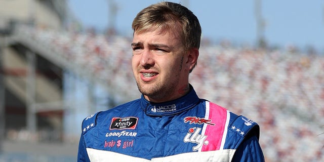 Carson Ware drives part-time in the NASCAR Xfinity Series.