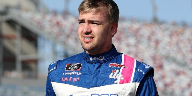 Carson Ware drives part-time in the NASCAR Xfinity Series.