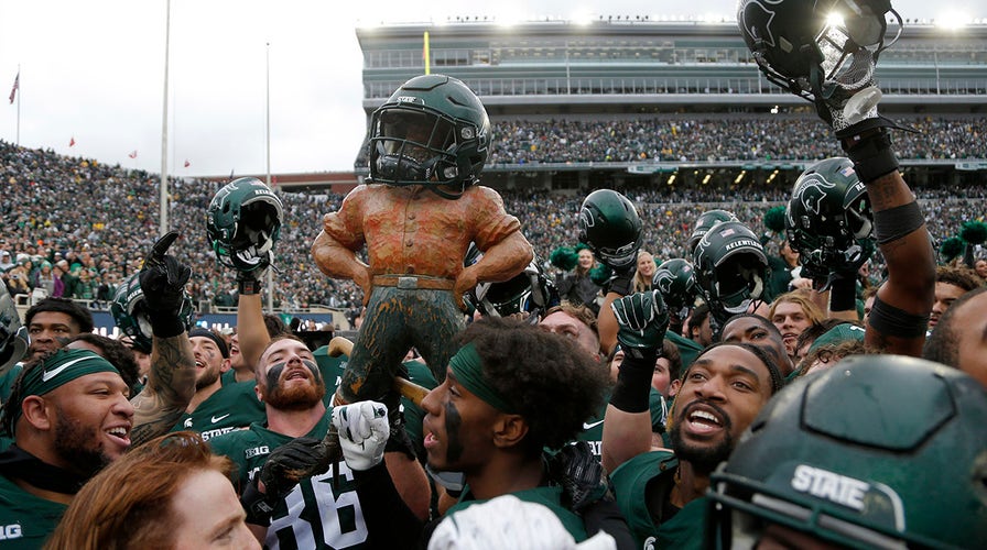 Michigan State fans' celebration after Michigan win turns dangerous