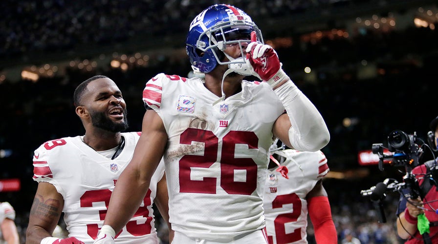 Giants' Saquon Barkley Scores Game-winning TD For Team's First Win Of ...